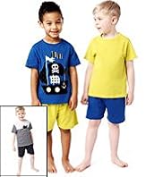 3 Pack Pure Cotton Nautical Assorted Short Pyjamas