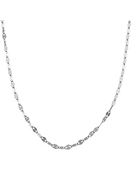 14 Karat White Gold Mirror Flat Link (1.8mm, 18 inch)