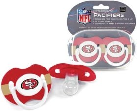 San Francisco 49ers Pacifiers - 2 Pack, Catalog Category: NFL