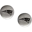 Stainless Steel New England Patriots Logo Stud Earrings