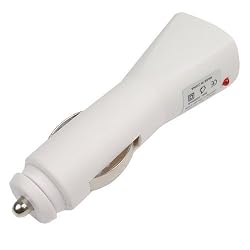 Premium 12v White Universal USB Car (Vehicle) Charger Adaptor for All iPods / Microsoft Zune Mp3 Player (USB Cable is not included)