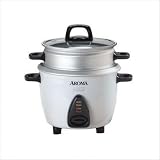 Aroma 3-Cup Rice Cooker with Steam Tray