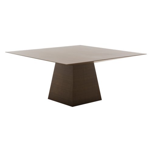 Nuevo Chloe Dining Table Size-Color – Large – 61 inches – Tan and Walnut