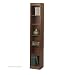 Safco WorkSpace 6 Shelf 12"W Wood Baby Bookcase in Cherry