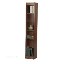 Safco WorkSpace 6 Shelf 12"W Wood Baby Bookcase in Cherry