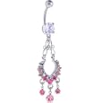 Pink Gem RAVENOUSNESS CHANDELIER Belly Ring