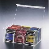 6 Compact Tea Bag Box (Clear) (8.5L x 5.5W x 3.5H)
