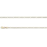 ITALY 14K GOLD CHAINS REGULAR - FIGARO 060 - Width: 2.5mm - Length: 22