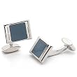 Rhodium Brass Cufflink