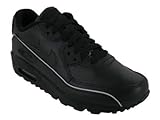 IMAGE OF Nike Kids's NIKE AIR MAX 90 (GS) RUNNING SHOES 6 (BLACK/BLACK)