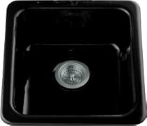 Hot Sale KOHLER K-6584-7 Iron/Tones 17-inch by 18-3/4-inch Top-mount/Under-mount Single Bowl Kitchen Sink, Black Black
