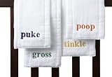 Gross Burp Cloth Set in Mini-Suitcase
