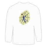  : Long Sleeve T-shirt with man, spider, body, individuals, individual, prey, humans, web, person, human, eating, persons, people