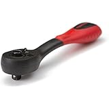 TEKTON 1456 1/4-Inch Drive Quick-Release Composite Offset Ratchet with 72-Tooth Oval Head