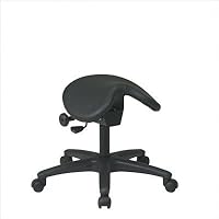 Black Backless Stool
