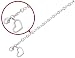 Heart Charm Bracelet in Sterling Silver 7 Inches