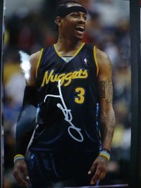 Iverson, Allen Autographed/Hand Signed 12x18