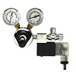 CO2 Regulator Deluxe - Dual Gauge with Solenoid