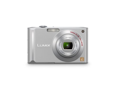 Panasonic Lumix DMC-FX55EB Digital Camera - Silver (8.1MP, 3.6 x Optical) 28mm Wide-Angle Lens