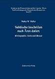 Produkt-Bild: Sab&auml;ische Inschriften nach &Auml;ren datiert: Bibliographie, Texte und Glossar