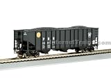 Bachmann Silver-Series HO Scale 3-Bay 100-Ton Hopper - Pennsylvania Yellow Ball #180671