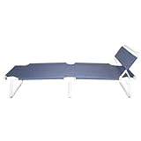 Trademark Global 75-9930BD Adjustable Folding Guest Bed with Headrest