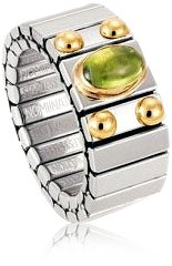 Nomination Damen-Ring Mittel Mit 1 Halb in Peridot Ring gr&ouml;&szlig;e variabel 040121/005 Preisvergleich