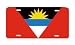 Antigua Barbuda Flag Vanity Auto License Plate