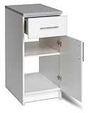 IMAGE OF Elite Home Storage Collection White Finish Worktop Cabinet w/Drawer