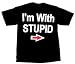 I'm With Stupid T-shirt Tshirt Tee Classic Novelty Shirt - Adult Size