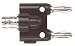 Pomona BNC Female To Double Stacking Banana Plug, Black