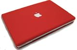 DSI MacBook Rubber coating Cover Case Red, 13.3