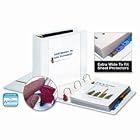Cardinal 13330 Clearvue easyopen extra wide clearvue slant-d binders, 3 capacity, white by Cardinal