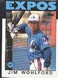 Jim Wohlford, Montreal Expos, 1986 Topps Autographed Card