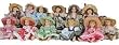 Single, Miniature Porcelain Country Doll in Assorted Style Outfit 5"