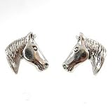 Sterling Silver Horse Earrings, #11280