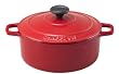 Paderno World Cuisine 7.125 Inch Red Round Dutch Oven