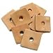 Zoo Max DUS230 Leather Squares 2x2in 10 pieces for Bird Toys