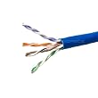 1000FT 24AWG Cat5e 350MHz UTP Solid, Plenum (CMP) , Bulk Ethernet Cable - Blue