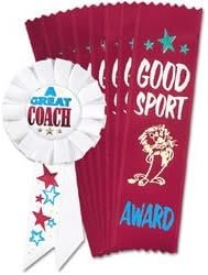 Award Pk-1 Coach Rosette &amp; 8 Good Sports (PAC)