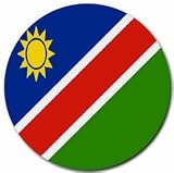 Namibia Flag Round Mouse Pad