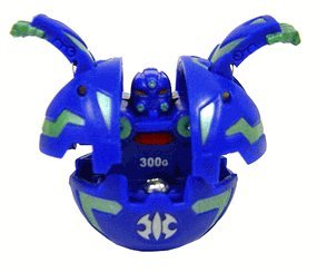 - 	 Bakugan B2 Bigger Battle Brawlers - Loose Figure - ROBOTALLION (Aquos - Blue) 570G