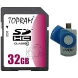 Topram 32GB SD 32G SDHC Class 10 Extreme Speed Secure Digital Memory Card ( ....