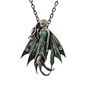Anhänger Elfe Gemstone Fairy Jade aus Zinn Elfen Schmuck Fantasy
