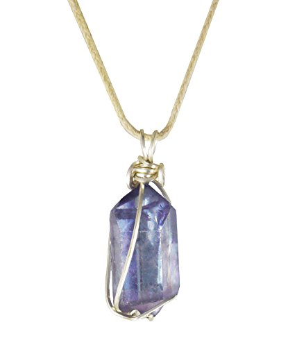 Tanzine Aura Pendant, Wire Wrap