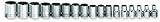 Williams MSB-17RC 17-Piece 3/8-Inch Drive Metric Deep 12 Point Socket Set by Williams