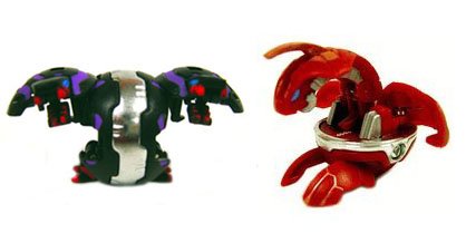 Bakugan LOOSE Figure Darkon EVOLUTION Hydranoid + RED EVOLUTION DRAGONOID [Toy]
