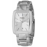 Fossil Mens Metal Dress Watch - Silver Dial