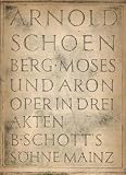 Moses and Aron - Vocal Score (4935)