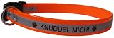 Reflektionshalsband aus Biothane - orange 1,8cm - inklusive kostenlose Garvur